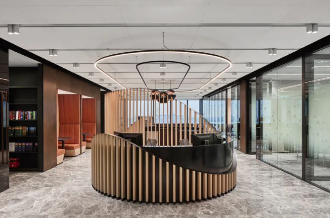 辦公樓前廳這樣設(shè)計，夠時尚！