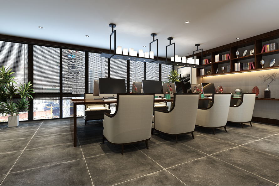 新中式辦公樓裝修設計，環(huán)境好工作就是任性!